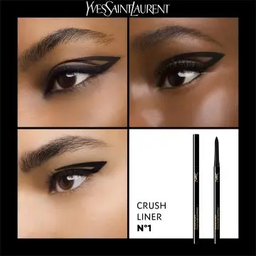 Crushliner Crayons Yeux Stylo Mine Rétractable N°1 NOIR INTENSE - Yves Saint Laurent - Maquillage - Visuel 2