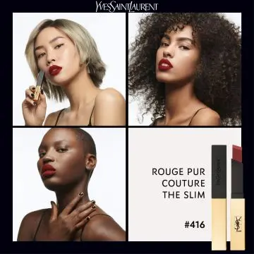 Rouge Pur Couture The Slim Rouge à Lèvres PSYCHEDELIC CHILI - Yves Saint Laurent - Maquillage - Visuel 2