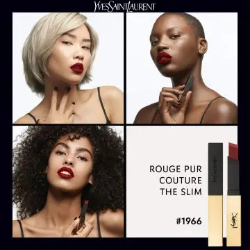 Rouge Pur Couture The Slim Rouge à Lèvres ROUGE LIBRE - Yves Saint Laurent - Maquillage - Visuel 2