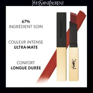 THE SLIM Rouge Pur Couture 10 Corail Antinomique - Yves Saint Laurent - Maquillage - Visuel 3