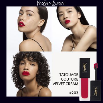 Tatouage Couture Velvet Cream Rouge à Lèvres N°203 Rose Dissident - Yves Saint Laurent - Maquillage - Visuel 3