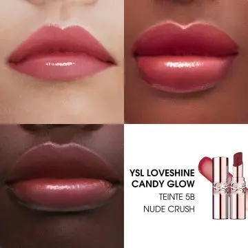 Loveshine Candy Glow Baume à Lèvres 5B Nude Crush - Yves Saint Laurent - Maquillage - Visuel 4