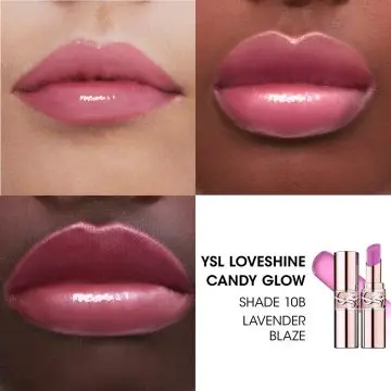 Loveshine Candy Glow Baume à Lèvres 10B Lavender Blaze - Yves Saint Laurent - Maquillage - Visuel 2
