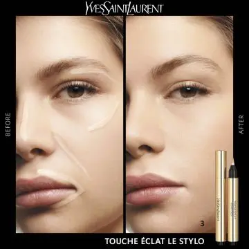 TOUCHE ÉCLAT Stylo Illuminateur de Teint 03 Pêche Lumière - Yves Saint Laurent - Maquillage - Visuel 2