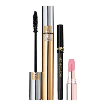 Coffret Mascara Volume Effet Faux Cils Mascara, Crayon Yeux & Baume à Lèvres  - Yves Saint Laurent - Maquillage - Visuel 2