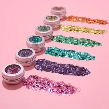 Coffret Fierté 6 Mélanges de Paillettes, Pinceau & Baume Applicateur  - Si si la paillette - Maquillage - Visuel 3