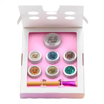 Coffret Bestsellers 6 Mélanges de Paillettes, Pinceau & Baume Applicateur 6 x 5ml - Si si la paillette - Maquillage - Visuel 2