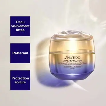 Vital Perfection Recharge Crème Jour Lift Fermeté SPF30 50ml - Shiseido - Soin - Visuel 3 Vital Perfection Recharge Crème Jour Lift Fermeté SPF30 50ml - Shiseido - Soin - Visuel 3