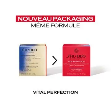 Vital Perfection Crème Lift Fermeté Enrichie 50ml - Shiseido - Soin - Visuel 2