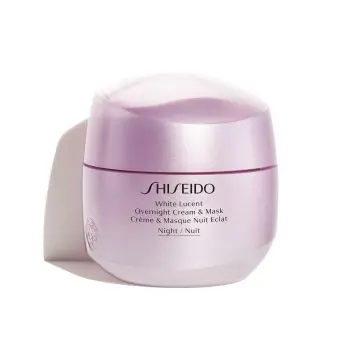 Crème & Masque Nuit Éclat - White Lucens Masque et Gommage Pot 75ml - Shiseido - Soin - Visuel 1