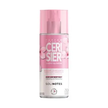 Coffret Fleurs de Cerisier Eau de Parfum 50ml, Brume & Pochon  - Solinotes - Parfum - Visuel 4