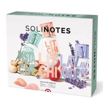 Coffret Trio Pistache, Litchi, Lavande Eaux de Parfum 15ml  - Solinotes - Parfum - Visuel 1