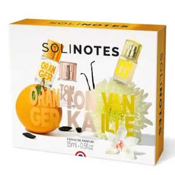Coffret Trio Fleur d'Oranger, Tonka, Vanille Eaux de Parfum 15ml  - Solinotes - Parfum - Visuel 1