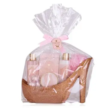 Coffret Romantic Dreams   Gel Douche, Lotion, Sels De Bains, Exfoliant, Boules Effervescentes & Fleur de Massage  - Tentation - Soin - Visuel 1