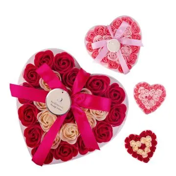 Coffret Cosy Moments 24 Roses en Papier de Savon  - Tentation - Soin - Visuel 1
