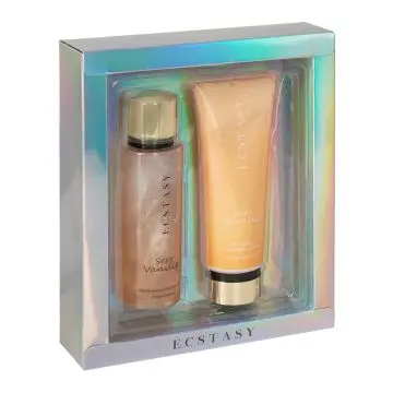 Coffret Ecstasy Sexy Vanilla Glitter Brume & Lait Corps Pailletés  - Tentation - Soin - Visuel 1