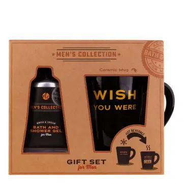Coffret Men's Collection Gel Douche et Bain & Tasse  - Tentation - Soin - Visuel 1