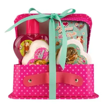 Valisette I Love Horses Gel Douche et Bain, Sel de Bain, Galet Effervescent Bain & Savon  - Tentation - Soin - Visuel 1
