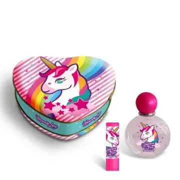 Coffret Unicorn Love Eau de Toilette 50ml & Baume à Lèvres  - Licorne - Parfum - Visuel 1