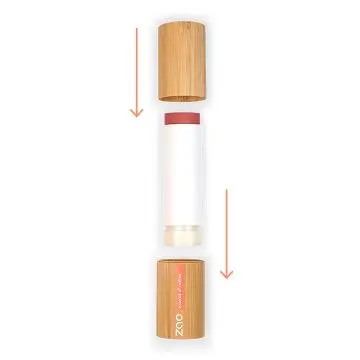 Blush Stick Bio, vegan et rechargeable Rose coquelicot - Zao Makeup - Maquillage - Visuel 2