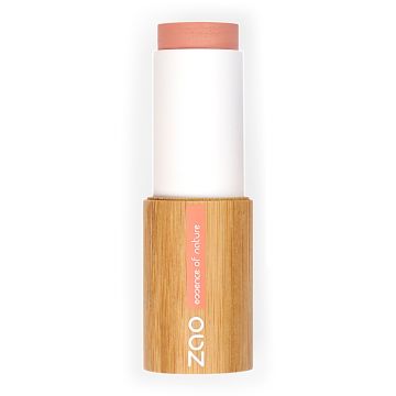 Blush Stick Bio, vegan et rechargeable Corail irisé - Zao Makeup - Maquillage - Visuel 1