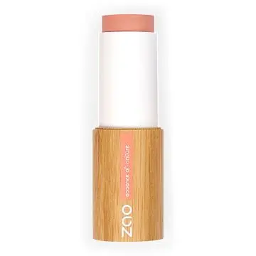 Blush Stick Bio, vegan et rechargeable Corail irisé - Zao Makeup - Maquillage - Visuel 1