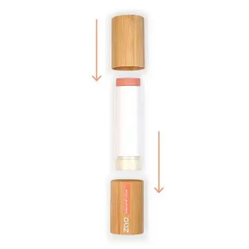 Blush Stick Bio, vegan et rechargeable Corail irisé - Zao Makeup - Maquillage - Visuel 2
