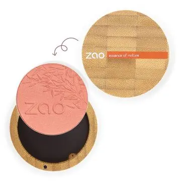 Fard à Joues Bio, vegan et rechargeable Rose Corail - Zao Makeup - Maquillage - Visuel 2