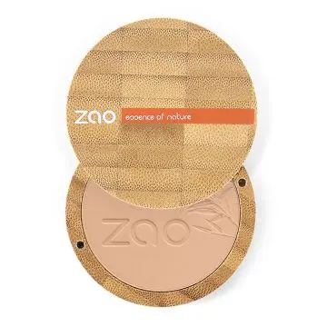 Poudre Compacte Bio, vegan et rechargeable Brun beige - Zao Makeup - Maquillage - Visuel 1