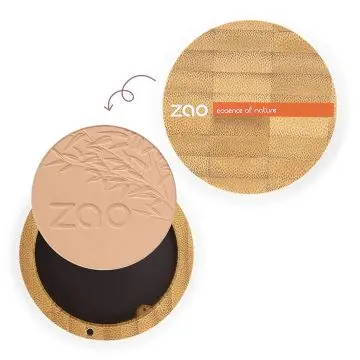 Poudre Compacte Bio, vegan et rechargeable Brun beige - Zao Makeup - Maquillage - Visuel 2