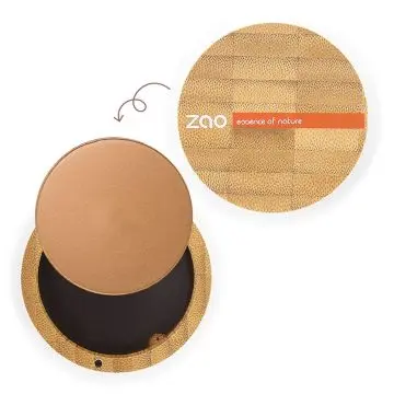 Terre cuite minérale Bio, vegan et rechargeable Bronze cuivré - Zao Makeup - Maquillage - Visuel 2