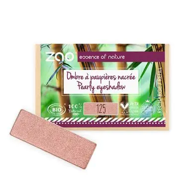 Recharge Ombre à Paupières Rectangle Nacrée Bio, Vegan & Rechargeable Rose sunshine - Zao Makeup - Maquillage - Visuel 1