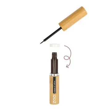 Eyeliner Pinceau Bio, Vegan & Rechargeable 071 Brun Foncé - Zao Makeup - Maquillage - Visuel 2