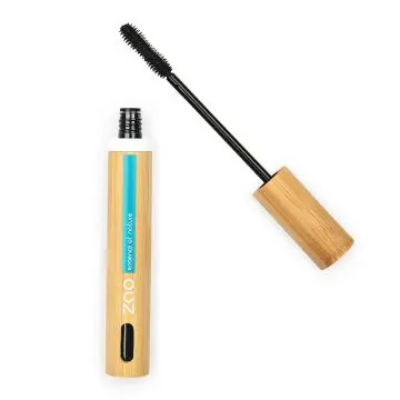 Mascara Velours Bio, vegan et rechargeable Noir - Zao Makeup - Maquillage - Visuel 1