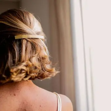 Barrette  Barrette plate doré Pic Chignon métal  - Bachca - Accessoire - Visuel 3 Barrette  Barrette plate doré Pic Chignon métal  - Bachca - Accessoire - Visuel 3