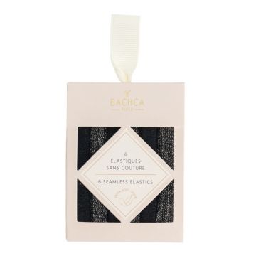 Élastiques sans Couture Noir & Lurex 