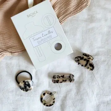 Coffret Trésors Écailles Pince, Barrettes & Élastique  - Bachca - Accessoire - Visuel 2