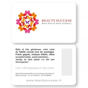 Votre carte de fidélité Beauty Success   - Beauty Success - Parfum - Visuel 1