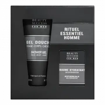 Coffret Rituel Essentiel Homme Gel Douche & Baume Hydratant  - Beauty Success - Soin - Visuel 1