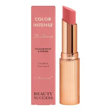 Color Intense Brillance Rouge à Lèvres Pêche Gourmande n°08 - Beauty Success - Maquillage - Visuel 1