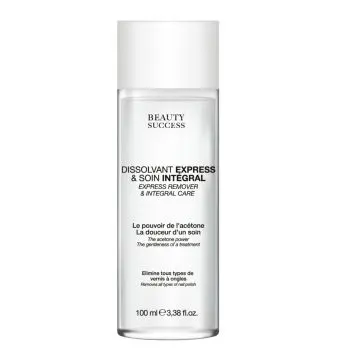Dissolvant Express & Soin Intégral  100ml - Beauty Success - Maquillage - Visuel 1