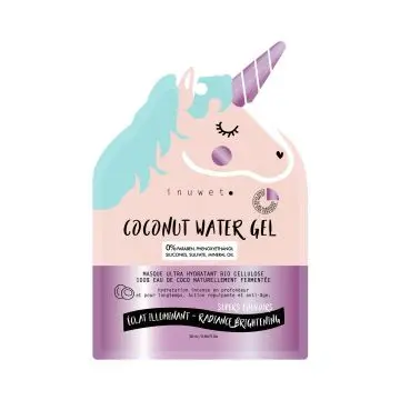 Masque Visage Éclat Illuminant, Bio Cellulose, 100% Eau De Coco Naturellement Fermentée Masque Éclat  - inuwet - Soin - Visuel 1