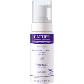 Nuage Céleste Mousse Nettoyante Flacon pompe 150ml - Cattier - Soin - Visuel 1