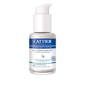 Gel Crème Purifiant Peaux grasses à imperfections Flacon 50ml - Cattier - Soin - Visuel 1