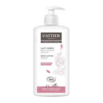 Lait Nourrissant Karité Géranium Lait Nourrissant 500ml - Cattier - Soin - Visuel 1