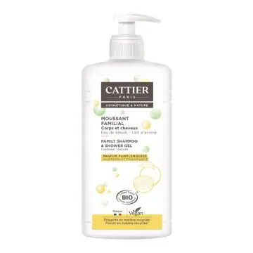 Moussant Familial - Corps & Cheveux Eau de Bleuet - Lait d'Avoine 1L - Cattier - Soin - Visuel 1 Moussant Familial - Corps & Cheveux Eau de Bleuet - Lait d'Avoine 1L - Cattier - Soin - Visuel 1