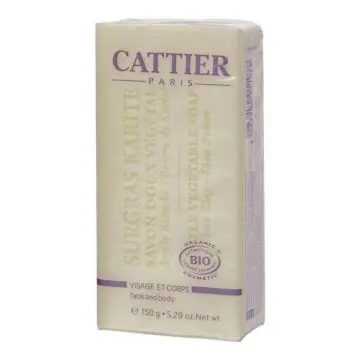 Surgras Karité - Savon Doux Végétal Visage & Corps 150g - Cattier - Soin - Visuel 1