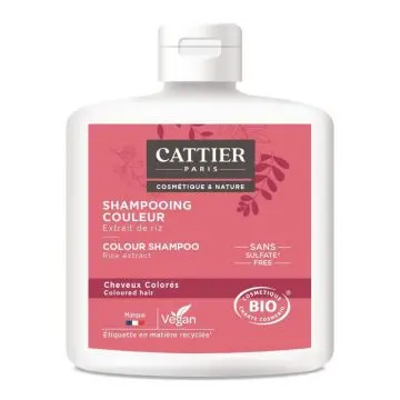 Shampooing Couleur Extrait de Riz 250ml - Cattier - Soin - Visuel 1
