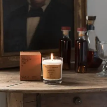 Bougie parfumée Armagnac - safran-cuir Bougie parfumée 180gr  - Cirerie de Gascogne - Accessoire - Visuel 2