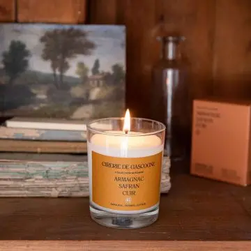 Bougie parfumée Armagnac - safran-cuir Bougie parfumée 180gr  - Cirerie de Gascogne - Accessoire - Visuel 3